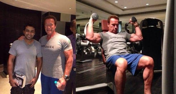 Suriya dazzled by bodybuilding legend Arnold Schwarzenegger - TheHealthSite