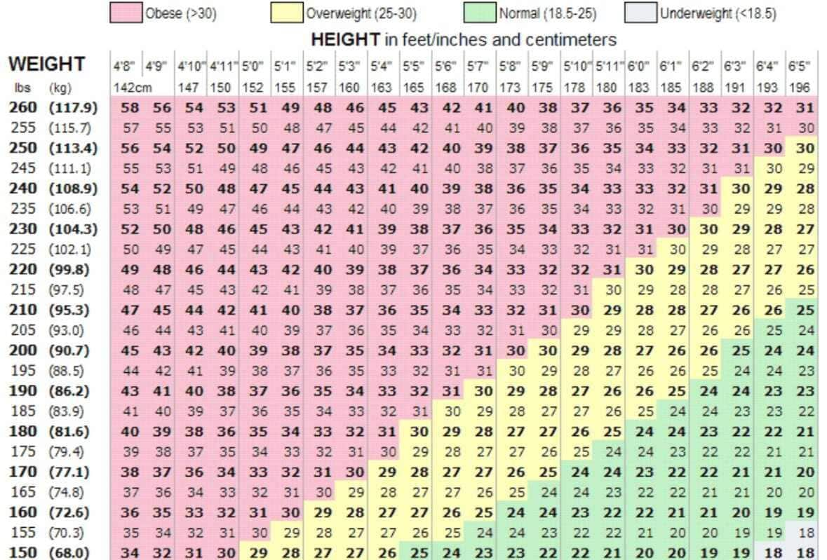 bmi calculate women