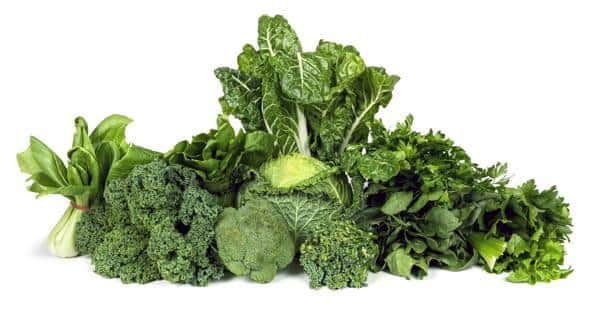Green, leafy vegetables