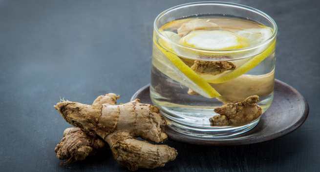 ginger, basil and lemon