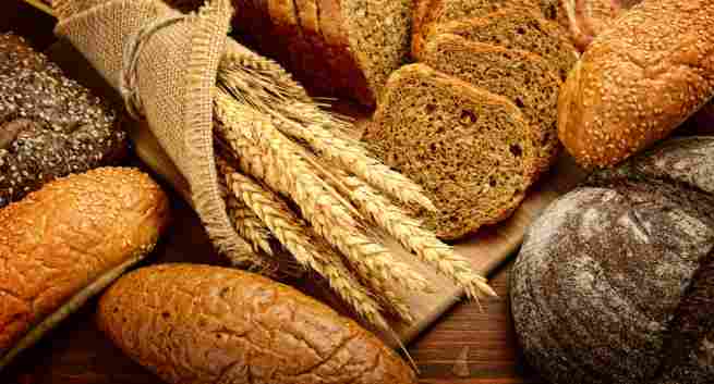 fresh bread and wheat