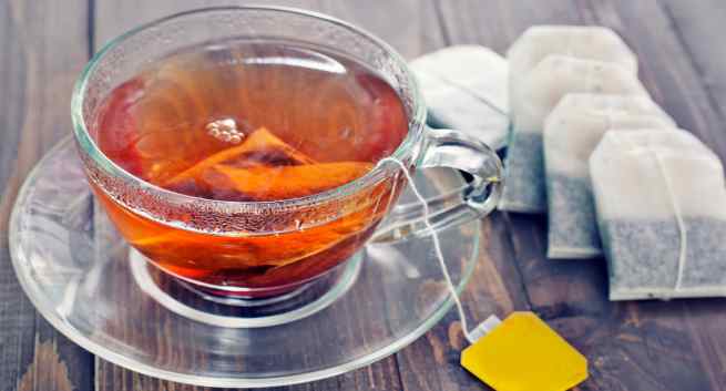 tea in glass cup