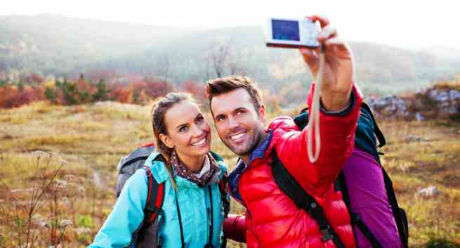 Adventurous selfie