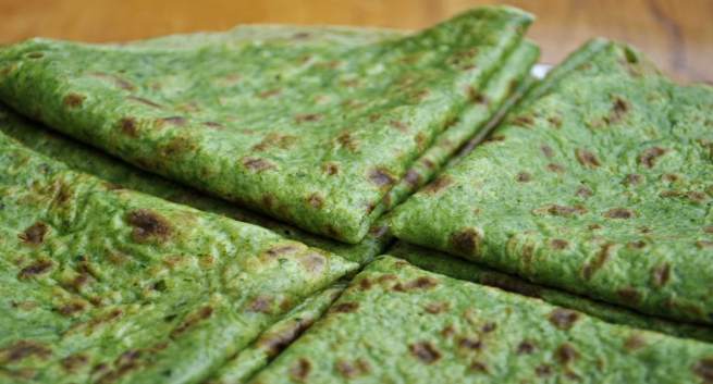 palak roti