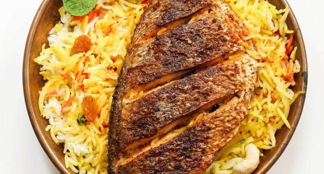 healthy fish biryani recipe-THS
