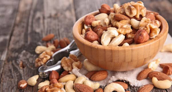 Almonds and walnuts