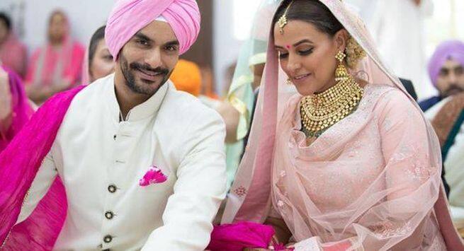 Neha Dhupia angad bedi Wedding