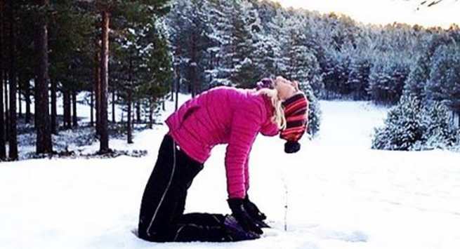 snow yoga pants