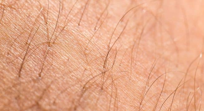 Sparse body hair