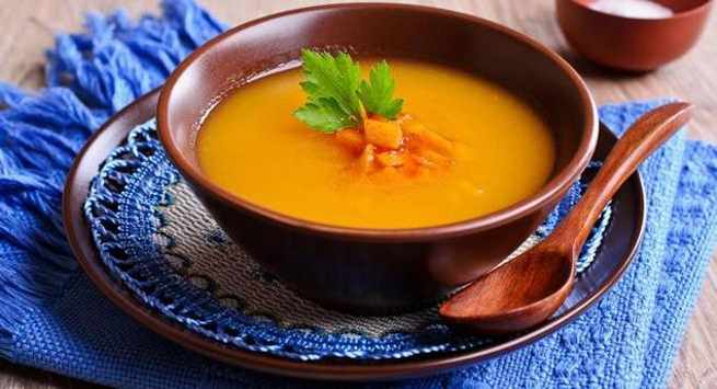Carrot and coriander soup