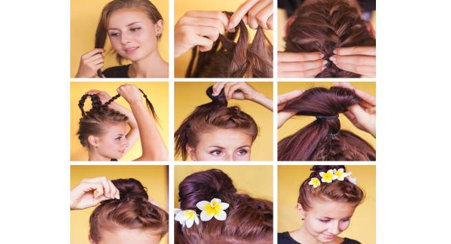 dressy look hairstyle hindi