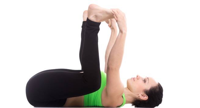 Ananda-Balasana in hindi