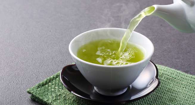 green tea in hindi