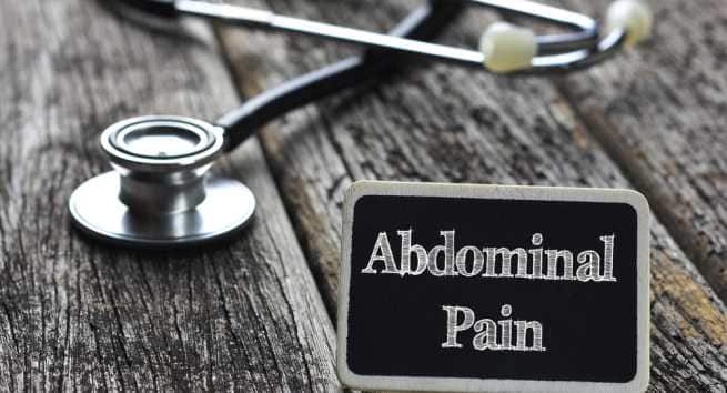 Abdominal pain and swelling