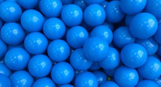 Balls can turn blue