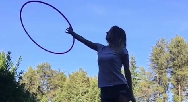 hoola-hooped in hindi