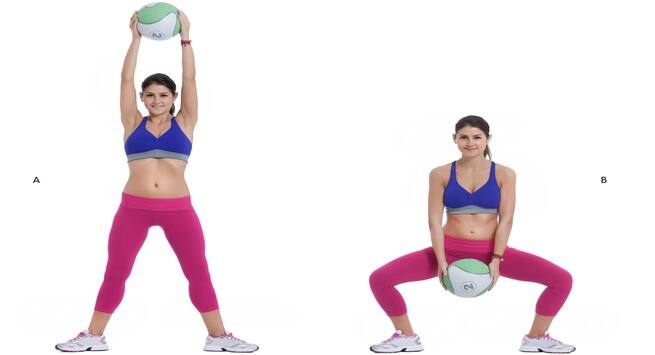 Overhead-squat-with-medicinal-ball Hindi
