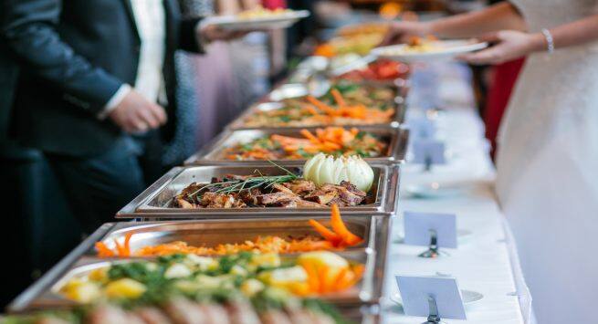 buffet eating
