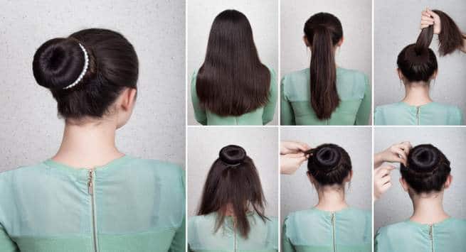 3 bun-chignon-string in hindi