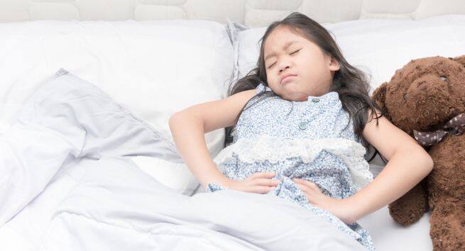 stomach-ache signs of childhood blood cancer or leukaemia to watch out for
