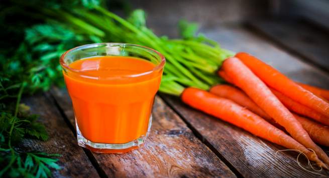 carrot juice in hindi