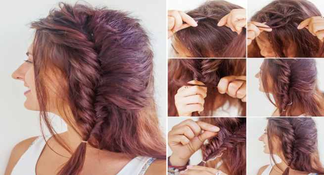side-braid Hindi