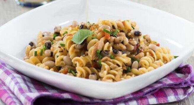 A giant portion of pasta