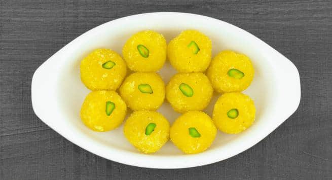 bright yellow sweets
