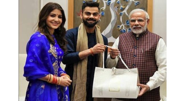 virat anushka with modi hindi
