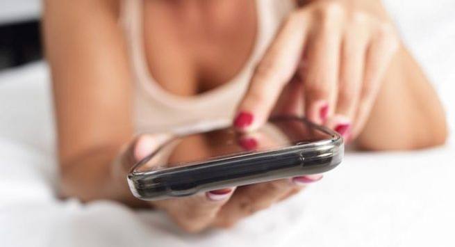 You were on your phone before bed
