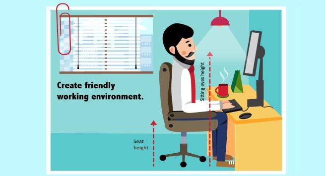 work-friendly environment Hindi