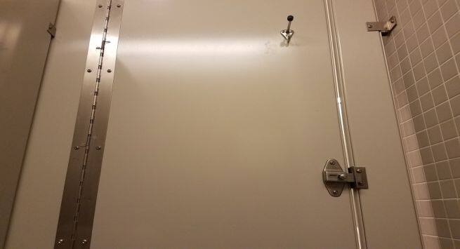 Indian toilet door hook