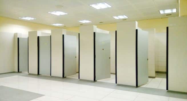 Public toilet stalls