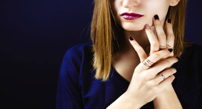 plum lipstick