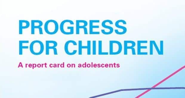 Adolescent report card by UNICEF