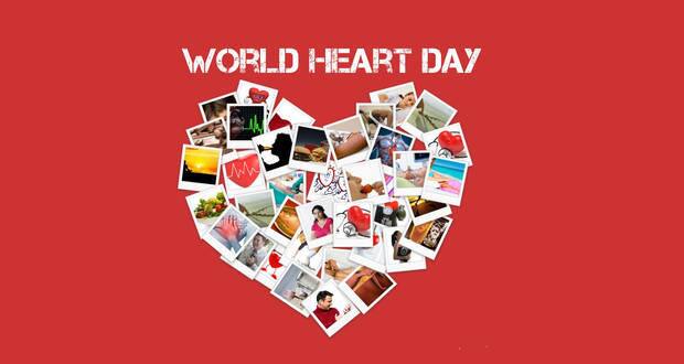 world heart day collage