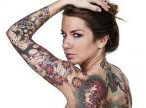 Tattooed woman