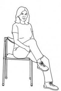 knee-to-chest stretch