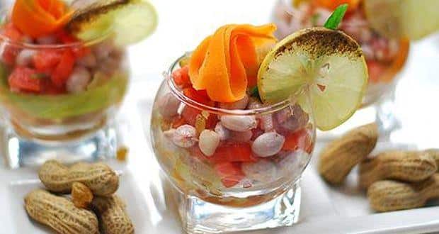 Boiled peanut salad