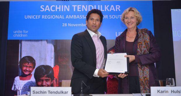 Sachin Tendulkar Unicef