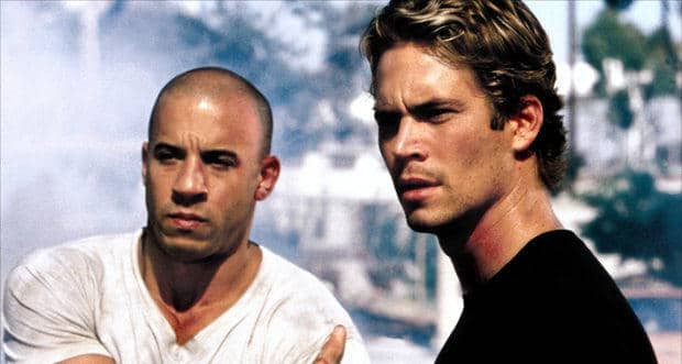 Paul Walker with Vin Diesel