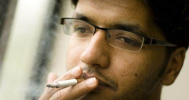 smoking indian male