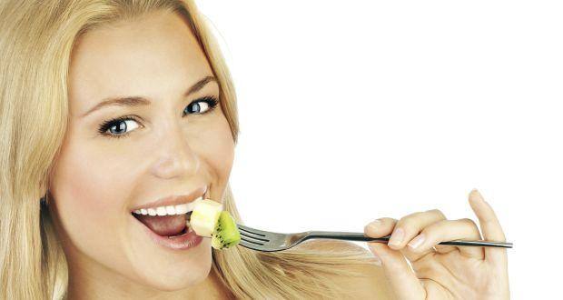 woman eating