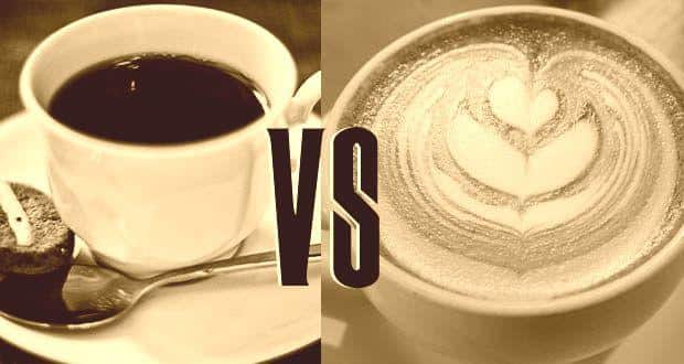 Black coffee vs coffee with milk and sugar