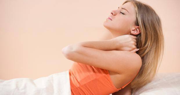Neck pain in bed