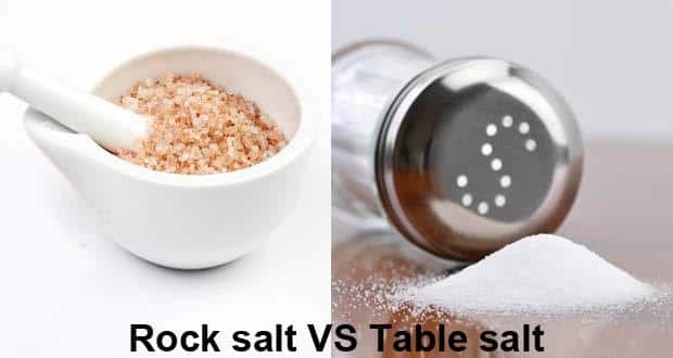 table salt vs rock salt