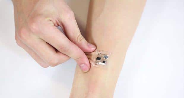 Electronic skin patch app