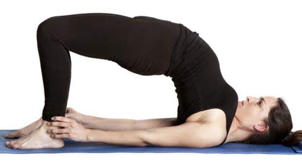 Bridge Pose - The “Everything Pose” to work the lower body and stretch the  neck, back and hips -