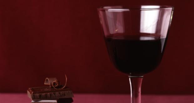 Red wine dark chocolate