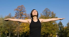 Tarasana -- try this yoga asana to strengthen your lungs